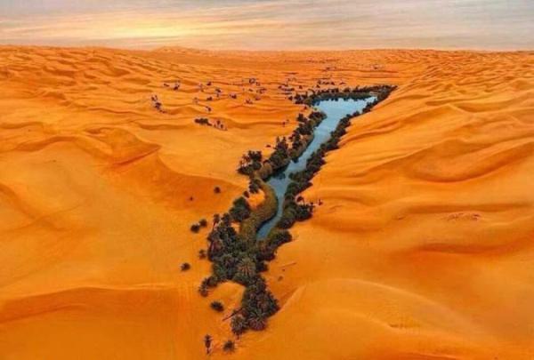 دریاچه ای عجیب که در دل کویر پدید آمده!