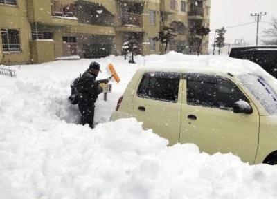 برف سنگین 14 کشته در ژاپن برجای گذاشت